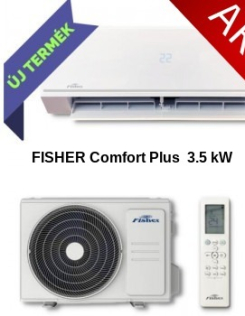 Új Fisher Comfort Plus 3,5 kW Fűtés -20°C külső hőmérsékletig